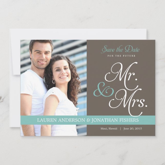 Future Mr. and Mrs. Save The Date (Front)