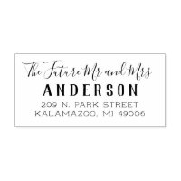 Future Mr and Mrs Script Wedding Return Address
