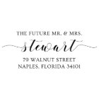 Future Mr. And Mrs. Self Inking Address Stamp
