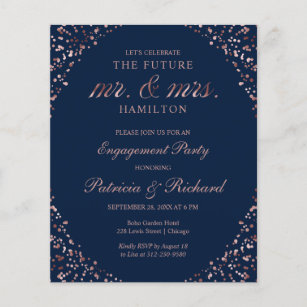 Future Mr & Mrs Budget Engagement Party Invitation