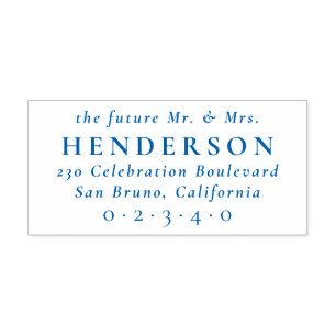 Future Mr. & Mrs. Classic Return Address Self-inking Stamp