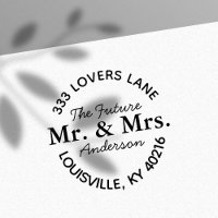Future Mr & Mrs Engagement Round Return Address