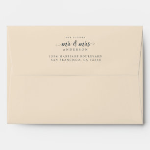 Future Mr Mrs Ivory Return Address Envelope