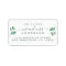 Future Mr Mrs Script Green Foliage Wedding Address
