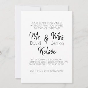 Future Mr. & Mrs. Wedding Invitation