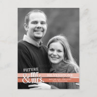 Future Mr. & Mrs. Wedding Save The Date - Peach