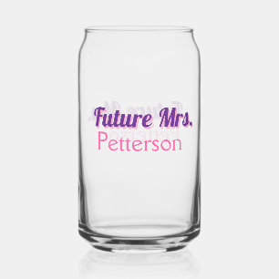 Future Mrs add namebride wedding bachelorette part Can Glass