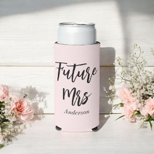 Future Mrs Blush Pink Bachelorette Seltzer Can Cooler
