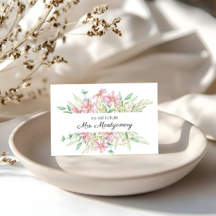 Future Mrs Bridal Shower Floral Congratulations Card