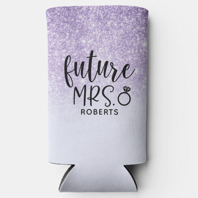 Future Mrs. Bridal Shower Seltzer Can Cooler (Front)