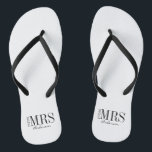 Future Mrs. Bride Bridal Party Flip Flops<br><div class="desc">Personalise the custom text  above. You can find additional coordinating items in our "For The Future Mrs." collection.</div>