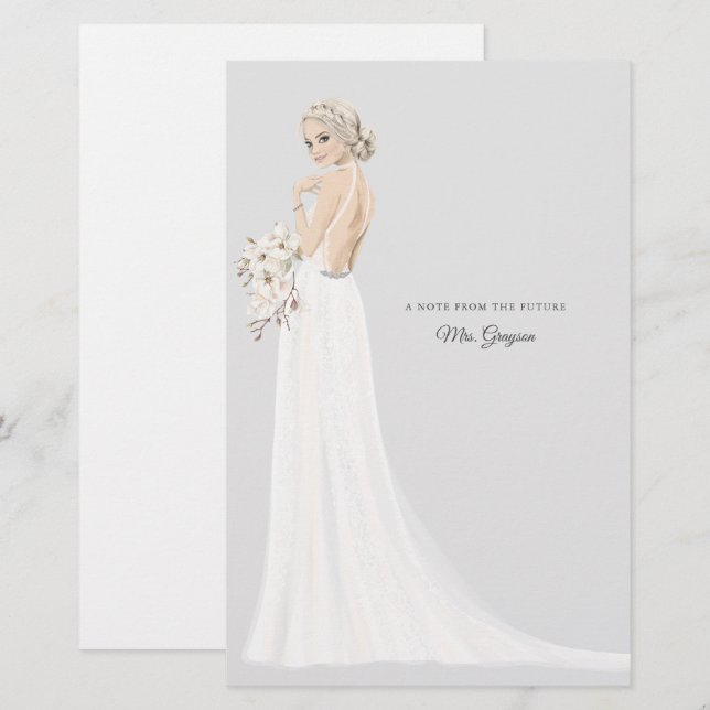 Future Mrs Bride Thank You Stationery (Front/Back)