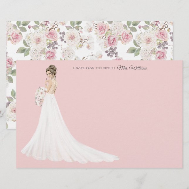 Future Mrs Bride Thank You Stationery (Front/Back)