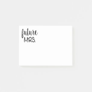 Future Mrs Bride To Be Wedding Engagement Post-it Notes