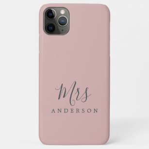 Future Mrs Chic Script Bride Silver Pink Case-Mate iPhone Case