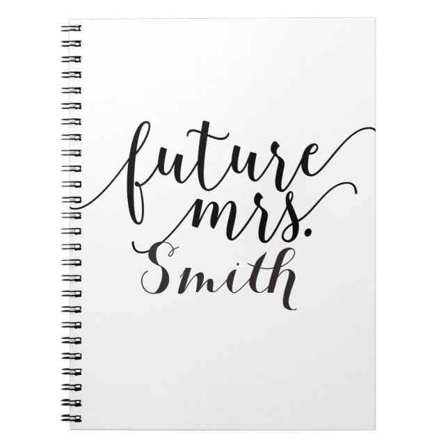 Future Mrs. Custom Wedding Planning Notebook (Front)