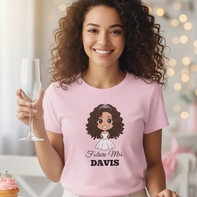 Future Mrs. Davis Wedding Cartoon T-Shirt (Creator Uploaded)