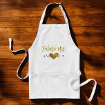 Future Mrs. Faux Gold Foil with Heart Standard Apron<br><div class="desc">Future Mrs. Faux Gold Foil Apron for a Wedding,  Bridal Shower or Bachelorette Party Gift idea.</div>