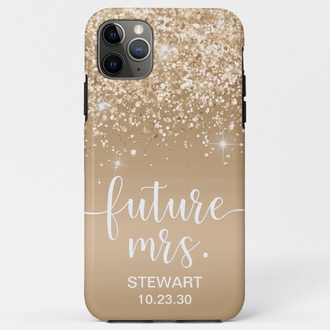 Future Mrs Gold Glitter Case-Mate iPhone Case (Back)