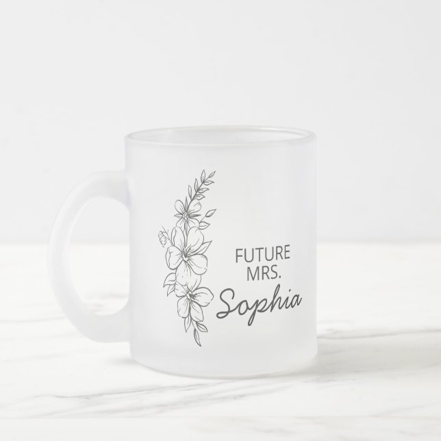 Future Mrs Mug Bride To Be Mug Personalised Future (Left)