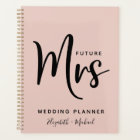 Future Mrs Personalised Blush Pink Wedding Planner