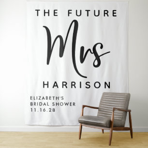 Future Mrs Personalised Bridal Shower Tapestry