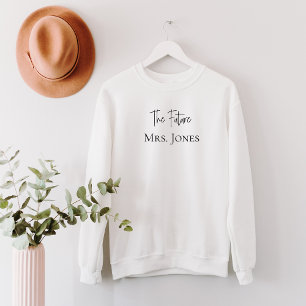 Future Mrs Personalised Bride Gift Custom Name Sweatshirt