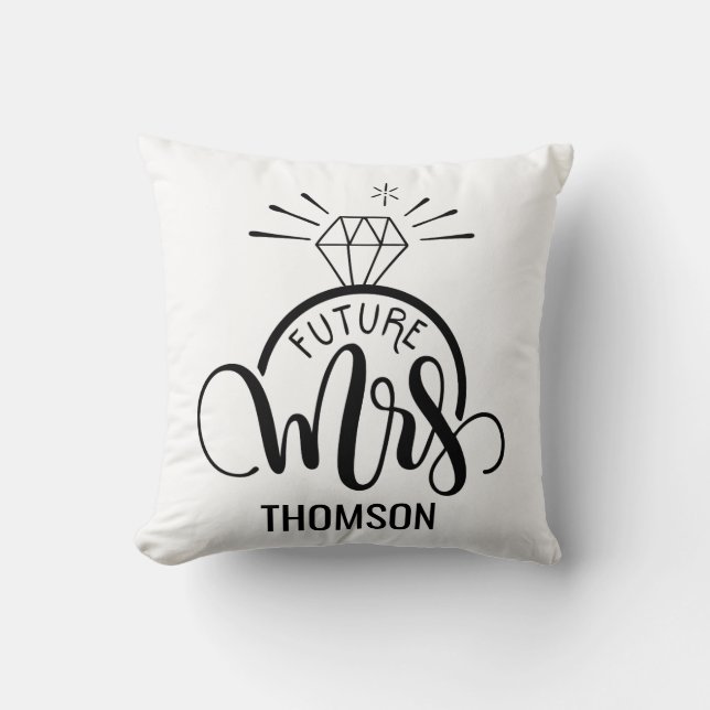 Future MRS - Personalised engagement pillow (Front)