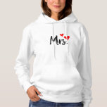 Future Mrs Shirt – Cute Engagement or Anniversary<br><div class="desc">Show off your "Mrs." status in style with this adorable t-shirt featuring a bold black script and two red hearts. Whether you're a bride-to-be, newly married, or proudly taken, this tee adds charm to any outfit. Great for casual wear, honeymoon trips, bridal showers, or as a thoughtful gift for your...</div>