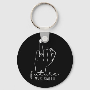 Future Mrs. Smith New Bridal To Be Fiance Bachelor Key Ring