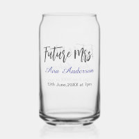 Future mrs surname bride to be purple gray name da