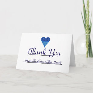 Future Mrs. Thank you Blue Heart note