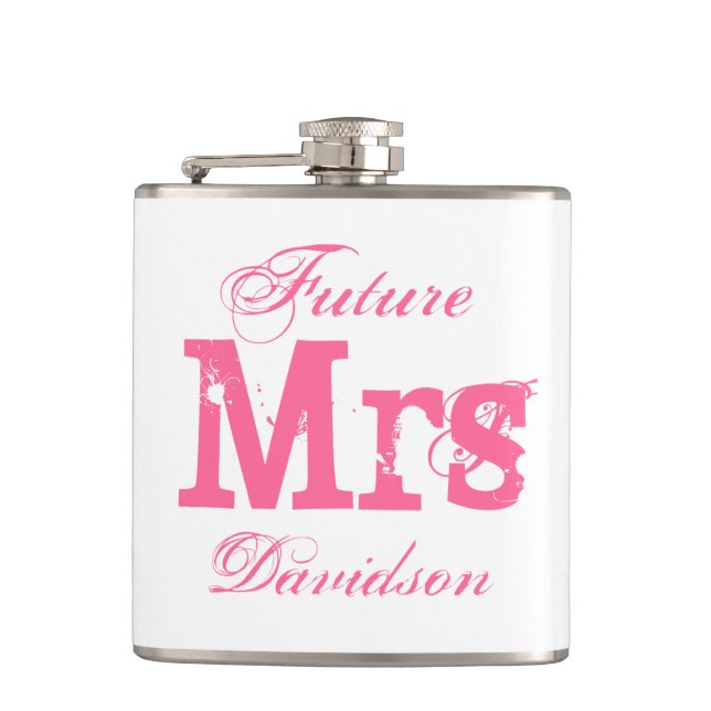 Future Mrs wedding drink flask for bride to be (Front)