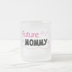 Future Mummy Tshirts and Gifts Frosted Glass Coffee Mug