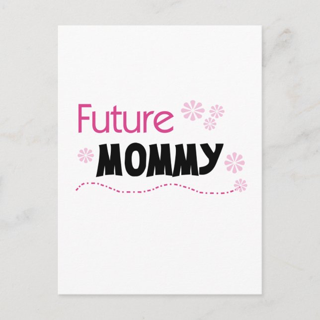 Future Mummy Tshirts and Gifts Postcard (Front)