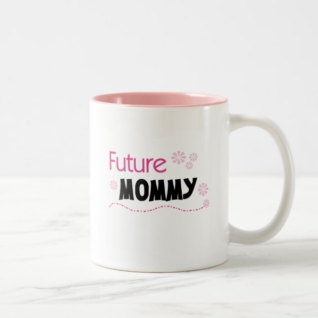 Future Mummy Tshirts and Gifts Two-Tone Coffee Mug (Right)