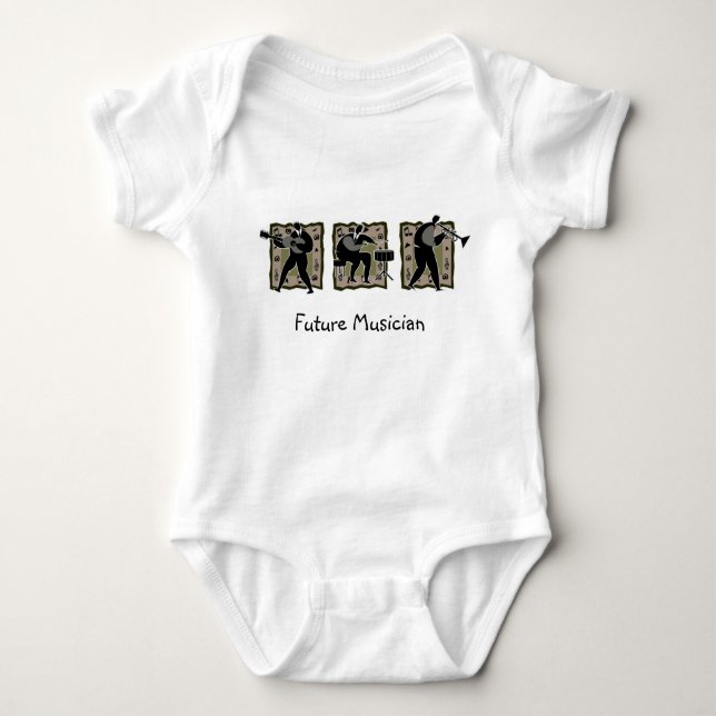 Future Musician Baby Bodysuit (Front)