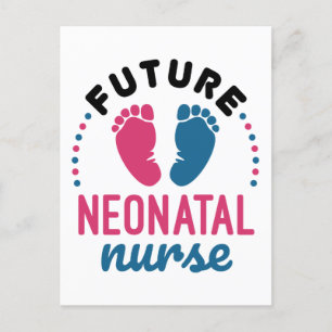 Future Neonatal Nurse Preemie NICU Nursing Postcard