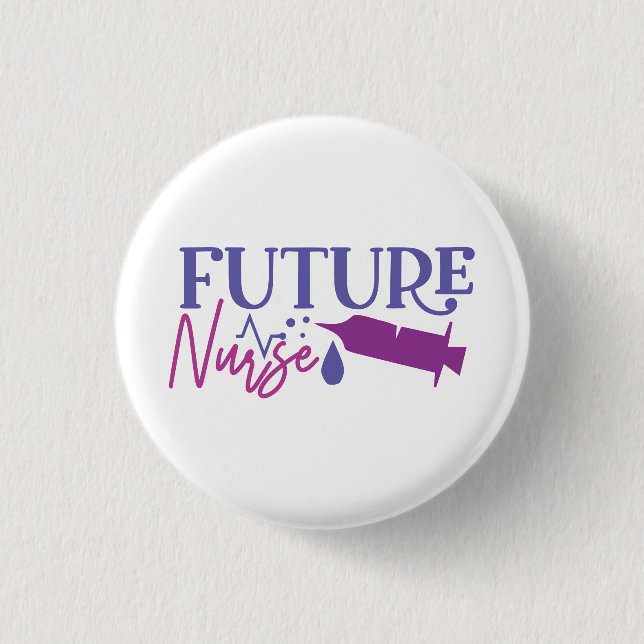 Future Nurse 3 Cm Round Badge (Front)