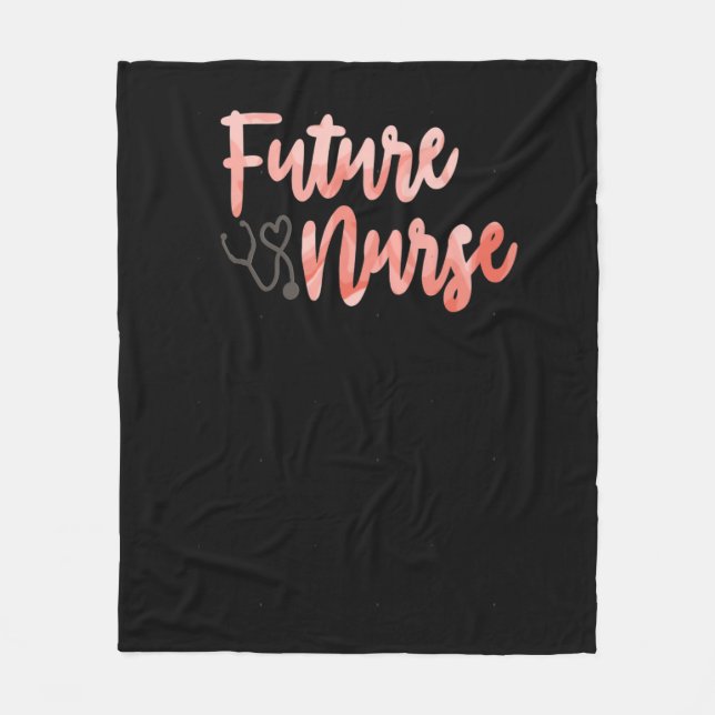 Future Nurse - Career  Fleece Blanket (Front)