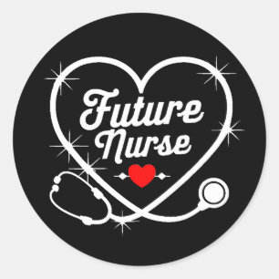 Future Nurse Classic Round Sticker