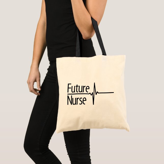 Future Nurse EKG Tote Bag (Front (Product))