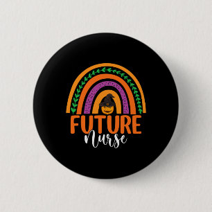 Future Nurse Nursing Rainbow Pumpkin Halloween Cos 6 Cm Round Badge