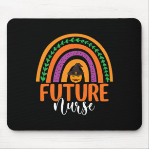 Future Nurse Nursing Rainbow Pumpkin Halloween Cos Mouse Mat