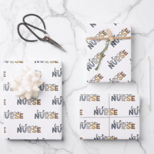 Future Nurse   Nursing School Student Gift Wrapping Paper Sheet