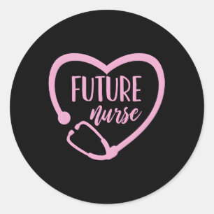 Future Nurse Nursing Student Nursing School Classic Round Sticker