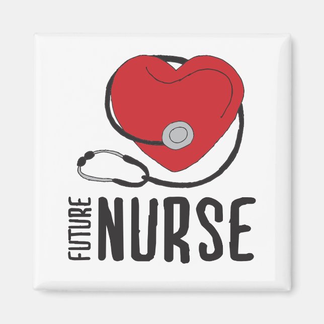 Future Nurse Soon to be Nurse Art Registered Nurse Magnet (Front)
