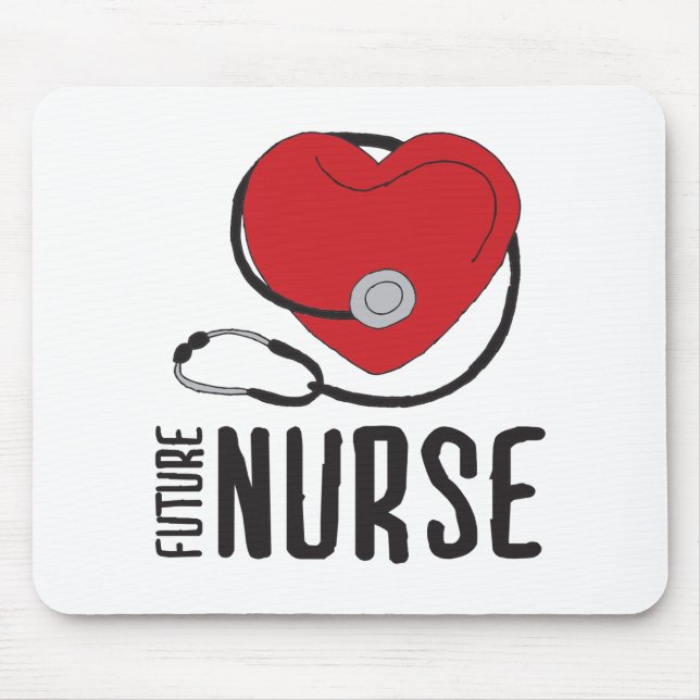 Future Nurse Soon to be Nurse Art Registered Nurse Mouse Mat (Front)