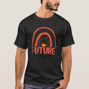 Future Nursing Halloween Pumpkin Rainbow Future Nu T-Shirt