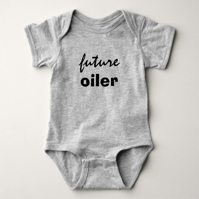 future oiler baby bodysuit (Front)